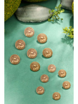 Cosa Nostraa - Peacock In Paradise Buttons (Pack of 13)