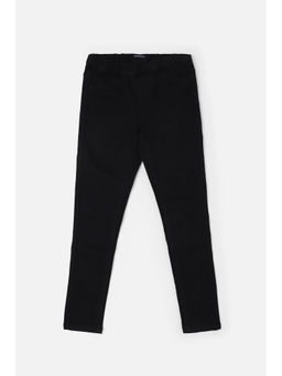 Allen Solly - Girls Black Solid Jeggings