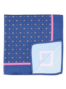 PELUCHE - Tiny Flowers Pocket Square For Men Blue
