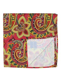 PELUCHE - Beautiful Floral Pocket Square For Men Maroon