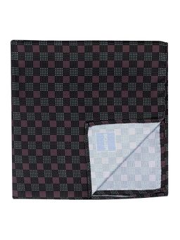PELUCHE - Beautiful Floral Pocket Square For Men Black