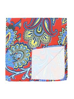 PELUCHE - Beautiful Floral Pocket Square For Men Red