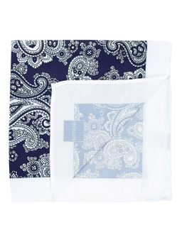 PELUCHE - Beautiful Floral Pocket Square For Men Blue