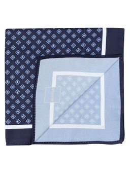 PELUCHE - Beautiful Floral Pocket Square For Men Blue