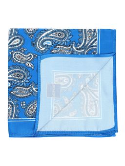 PELUCHE - Beautiful Floral Pocket Square For Men Blue