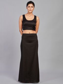 I AM BY DOLLYJAIN - Cotton Lycra D'coat Black