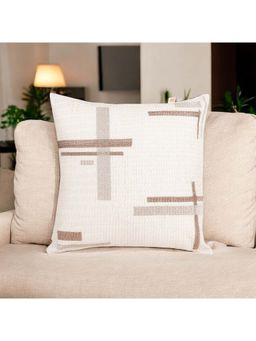 Khaabka - Zenith Weave Embroidered Cushion Cover (Pack of 2) (16x16 inches)