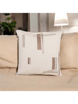Khaabka - Zenith Weave Embroidered Cushion Cover (Pack of 2) (16x16 inches)