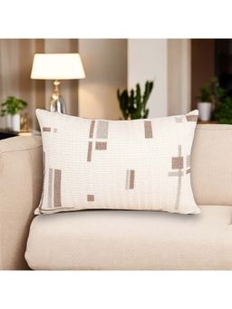 Khaabka - Zenith Weave Embroidered Cushion Cover (Pack of 2) (12x18 inches)