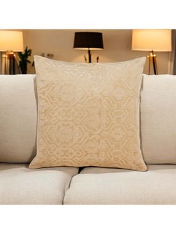 Khaabka - Ember Tatami Velvet Embroidered Cushion Cover (Pack of 2) (16x16 inches)