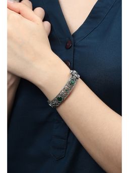 Biba - Oxidised Green Brass Bangle