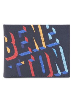 United Colors of Benetton - Men Almanor Slim Fold Wallet - Navy Blue