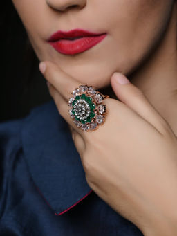 Odette - 3 Layered Simulated Flower Ring