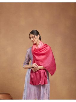 Fabindia - Pink Silk Stole