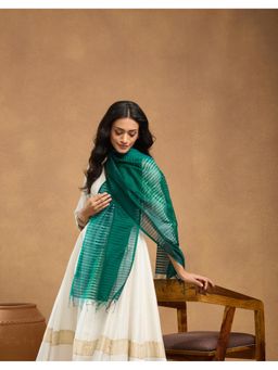 Fabindia - Turquoise Cotton Silk Maheshwari Stole