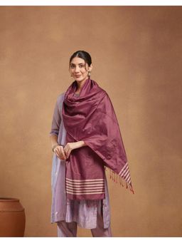 Fabindia - Wine Silk Maheshwari Stole