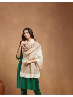 Fabindia - Natural Viscose Blend Hand Woven Stole