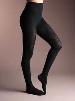 Theater - Criss Cross Opaque Stockings