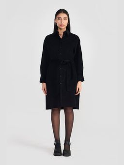 Perona - Valentina Black Shirt Dress