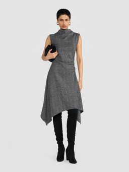 Perona - Mabelle Black A-Line Dress