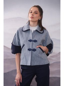 APARA - Clair Blue Kimono Wintercoat