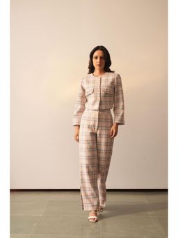 APARA - Ivy Pink Crop Jacket Co-Ord Set