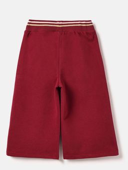 United Colors of Benetton - Girls Red Regular Fit Solid Cropped Culottes