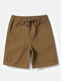 United Colors of Benetton - Boys Brown Regular Fit Solid Shorts