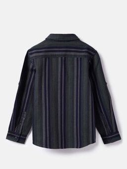 United Colors of Benetton - Boys Multi-Color Regular Fit Stripes Shirt