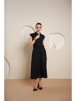 Blanche by Rashika - Women Black Noir Dress with Belt