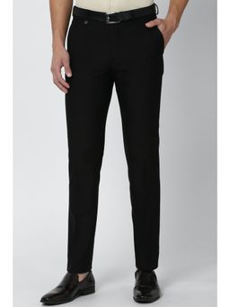Van Heusen - Men Black Skinny Casual Trousers