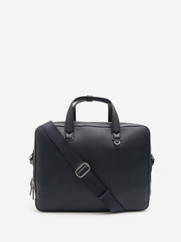CARPISA ITALIA - Men Upday Pro Navy Blue Messenger Bag with Detachable Strap (L)