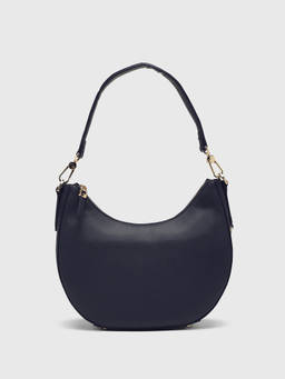 CARPISA ITALIA - Winona Black Textured Handbag with Detachable Strap