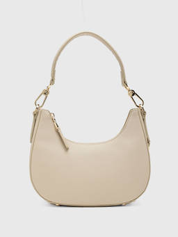 CARPISA ITALIA - Women's Winona Cream Textured Handbag with Detachable Strap (M)