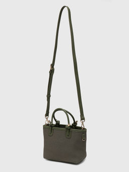 CARPISA ITALIA - CARPISA Jasmine Women Satchel Bag With Detachable Strap - Olive (S)