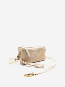 CARPISA ITALIA - Quebec V2 Women Crossbody Sling Bag With Detachable Strap - Cream (S)