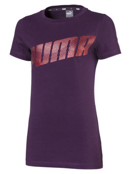 Puma - Alpha Logo Girls Purple T-shirts