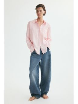 H&M - Women Multi-Color Linen-Blend Shirt
