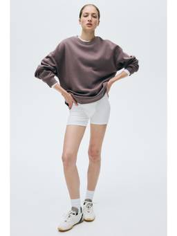 H&M - Women Purple Oversized Sweatshirt