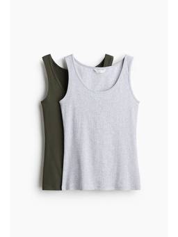 H&M - Women Mama 2-Pack Nursing Vest Tops