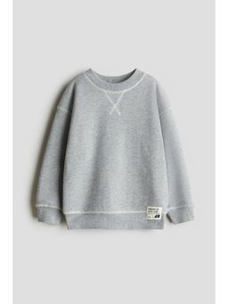 H&M - Boys Grey Cotton Sweatshirt