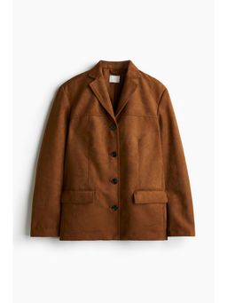 H&M - Women Beige Single-Breasted Blazer
