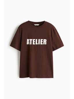 H&M - Women Brown Printed T-Shirt