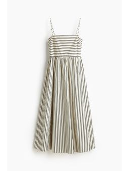 H&M - Women White Cotton Strappy Dress
