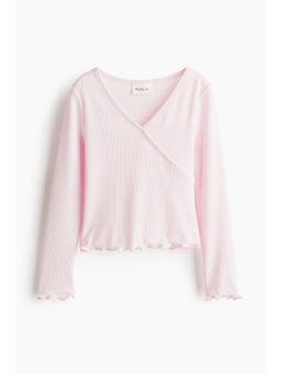 H&M MOVE - Girls Pink Sports Wrapover Top