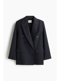 H&M - Women Grey Oversized Twill Blazer