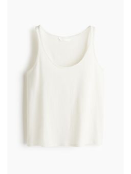 H&M - Women White Cotton Vest Top