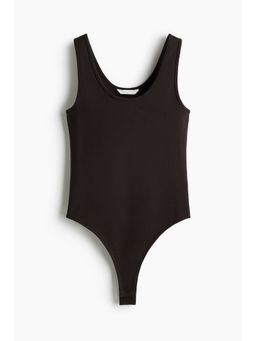 H&M - Women Brown Cotton Jersey Body