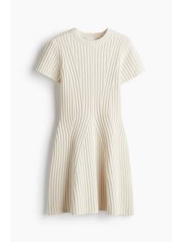 H&M - Women Beige Rib-Knit Dress