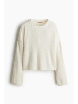 H&M - Women White Rib-Knit Jumper